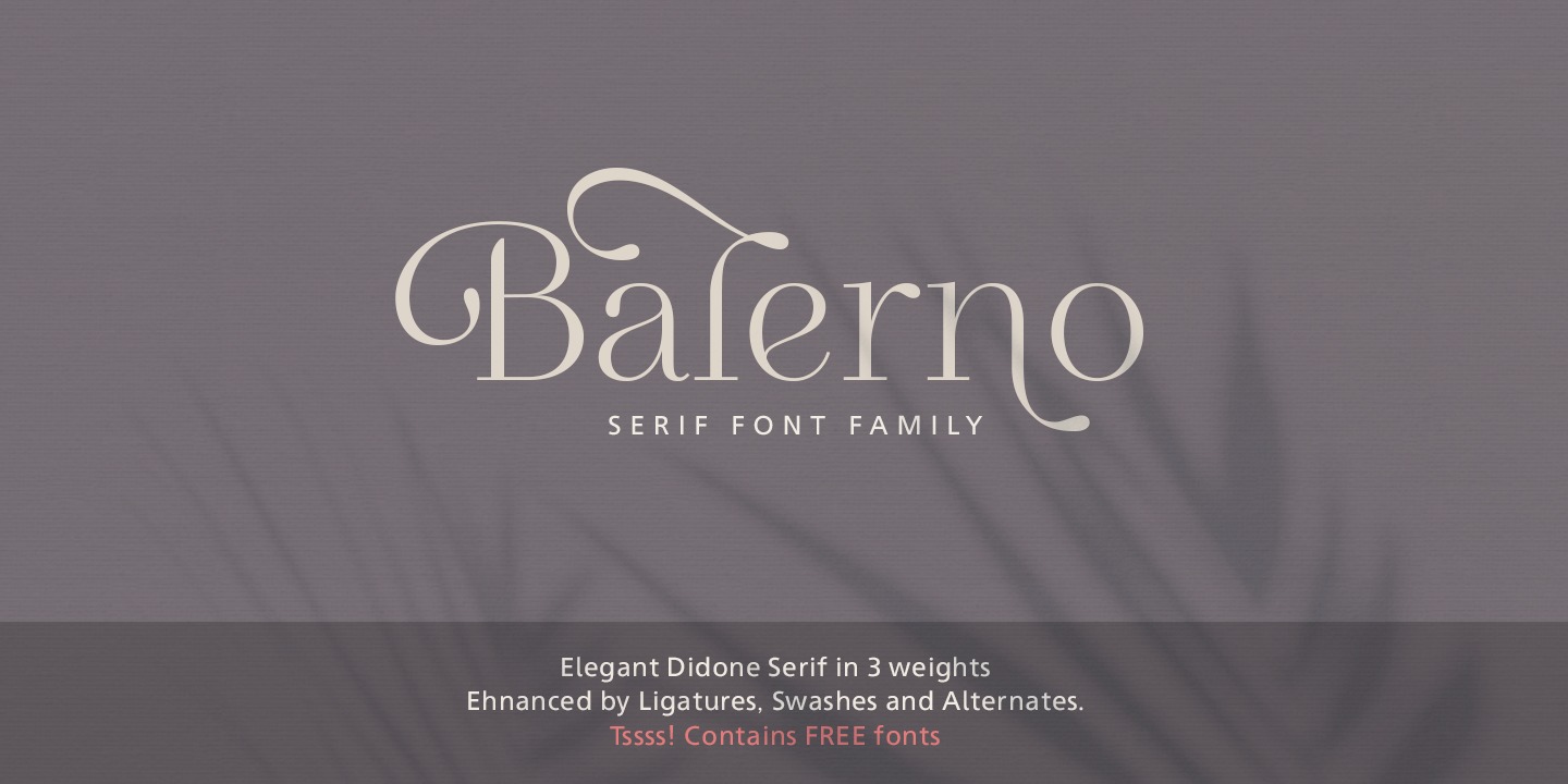 Ejemplo de fuente Balerno Serif #1